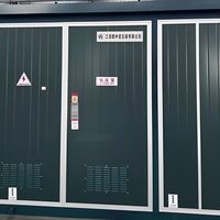 Station de charge EV compacte extérieure à trois postes de distribution 11kV 10kV 6kV 480V 50Hz avec transformateur intégré et appareillage de commutation pour PV solaire