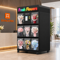 Distributeur automatique de bouquets de fleurs BANDENG BD6510XH 10T avec système de réfrigération modulaire pour l'affichage floral et la vente au détail