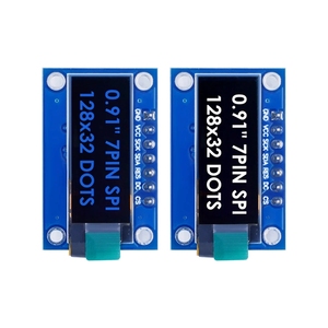 SSD1306 7PIN 0,91 pulgadas 128x32 SPI Módulo <span class=keywords><strong>OLED</strong></span> Módulo de pantalla <span class=keywords><strong>OLED</strong></span> de 0,91 "Tablero de pantalla <span class=keywords><strong>OLED</strong></span> blanco azul - Product Image 1