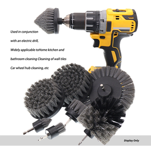 Multisize Gray Detailing <strong>Brush</strong> Electric Cleaning <strong>Brushes</strong> <strong>Power</strong> <strong>Scrubber</strong> Drill Clean <strong>Brush</strong> for Bathroom Kitchen Car Wheel Washing - Product Image 5