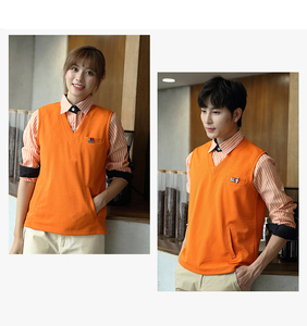 Camicia da AI-MICH cameriere autunno e inverno gilet di lana lavorato a maglia da donna con scollo a V e caffè occidentale tuta da <span class=keywords><strong>ristorazione</strong></span> - Product Image 6