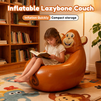 Canapé gonflable mignon pour enfants, chaise longue portable pour le camping et la maison, chaise gonflable pour l'intérieur et l'extérieur OEM ODM