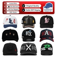100% Nieuwe Originele G5 Kwaliteit Katoen 3D Borduurwerk 5 Panel Strass Dh Petten X Sad Boyz Gorras 31caps Del Mago Baseball Petten