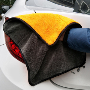 Coral Fleece Car <b>Cleaning</b> Towel 45x38 Cm Absorbent <b>Microfiber</b> Wash <b>Cloth</b> For Auto Detailing - Product Image 1