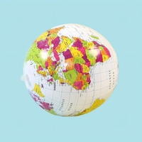 Globe terrestre gonflable léger et pliable pour les cours de géographie scolaire