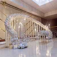 Arche Ronde en Fer Blanc JINDA en Promotion, Arche de Mariage Circulaire Personnalisable pour Banquets et Cérémonies