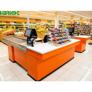 Modern Retail <b>Checkout</b> <b>Counter</b> Cashier Desk POS Payment Table for Supermarket Mini Market - Product Image 6