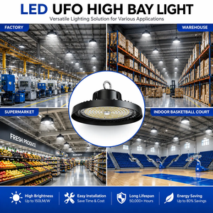 Industrial Warehouse <b>Lights</b> 5000k Daylight 150lm/w Ip65 100w 150w ufo Led High <b>Light</b> - Product Image 6