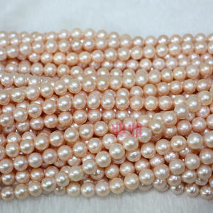 Colliers semi-finis en perles d'eau douce de 8-9 mm à haute rentabilité, micro-imperfections, blanc naturel, pour accessoires vestimentaires - Product Image 3