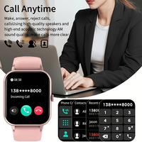 SENBONO ZL54CJ Montre Connectée Carrée Appel BT Fréquence Cardiaque Mode Sport Suivi d'Activité Étanche pour Hommes IOS Android
