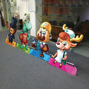 Cuộc Sống Kích Thước 3D In Ấn Hình Con Người Có Thể Gập Lại Chết Cắt Standee, Pop Gấp Tông Giấy Standee Bảng Hiển Thị Giáng Sinh Vui Vẻ - Product Image 3