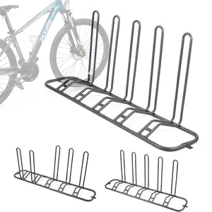 Support de stationnement pour vélos de haute qualité 5 vélos Parking au sol Support de stockage multiple