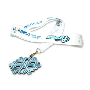 Factory Price Design Custom Metal Running finish Soccer Football Sport Award Medals Lanyards With Logo Custom For Medals