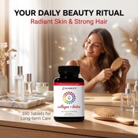 Complément de Collagène et Biotine 6000mg, Collagène Hydrolysé, 390 Comprimés pour la Beauté de la Peau, des Cheveux et des Ongles, Soutien pour Femmes et Hommes, OEM ODM