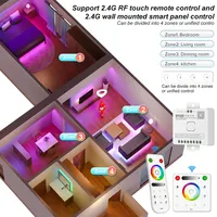 Contrôleur LED intelligent 12-en-1 SP530E PWM SPI pour bandes LED WS2812B WS2811 RGBW avec contrôle vocal Alexa
