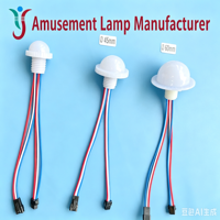 Luz LED de Punto RGB de 33 mm, Impermeable y Programable, Tipo Hongo, para Parques de Atracciones, Noria, Decoración Navideña