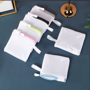 10*10cmミニサイズ小サイズ厚い洗濯メッシュバッグ水槽用ボールフィルターメディアバッグ水処理用 - Product Image 3