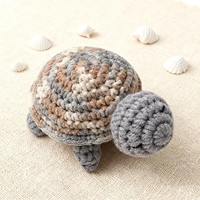 Peluche tortue en crochet faite à la main, colorée, amigurumi, jouet en peluche tortue tricoté mignon pour la décoration de la maison, cadeau