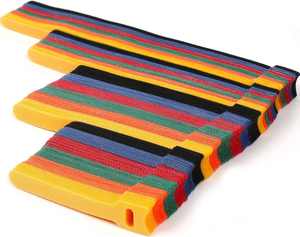 Attaches-câbles en nylon auto-adhésives double face écologiques personnalisées, réutilisables, à fermeture auto-agrippante, différentes tailles - Product Image 3