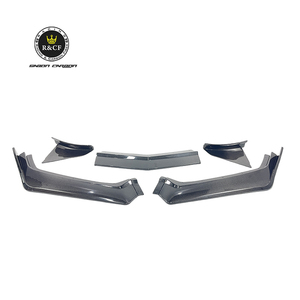 Lèvre de pare-chocs avant en fibre de carbone brillante de style <span class=keywords><strong>C8</strong></span> Stingray 5V5 ZR1 ZTK pour Corvette <span class=keywords><strong>C8</strong></span> Z07 Stingray 2020 à 2024 - Product Image 1