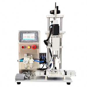 เครื่องปิดฝาขวดกึ่งอัตโนมัติแบบลมสำหรับนม เครื่องดื่ม น้ำแร่ กาแฟ และเครื่องพ่นฝาขวด - Product Image 6