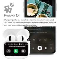 Écouteurs sans fil TWS A11 A12 A10 A9 Pro V8 YX27 YX30 Tour Pro2 avec écran tactile LCD, réduction de bruit ENC, Bluetooth 5.4