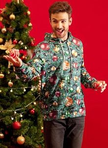 Fitspi personnalisé unisexe sweat à capuche de noël sweat pull 3D imprimé à manches longues hommes en gros livraison directe - Product Image 4