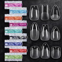 Boîte de 600 faux ongles en gel mat à couverture complète, courts, carrés, amande, cercueil, pour extension d'ongles – Fournisseur d'ongles