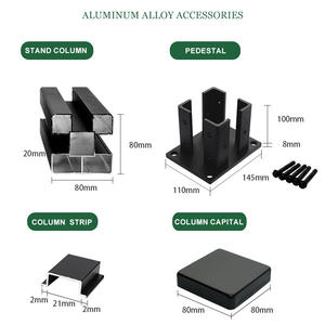 Panneaux de clôture décoratifs de jardin en plastique gris co-extrudé pour l'extérieur - Product Image 4