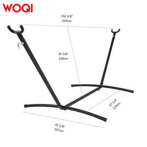 Hamac pliant portable d'extérieur Woqi avec support en acier, capacité de 250 lb, pour le camping, le jardin et l'intérieur - Product Image 5