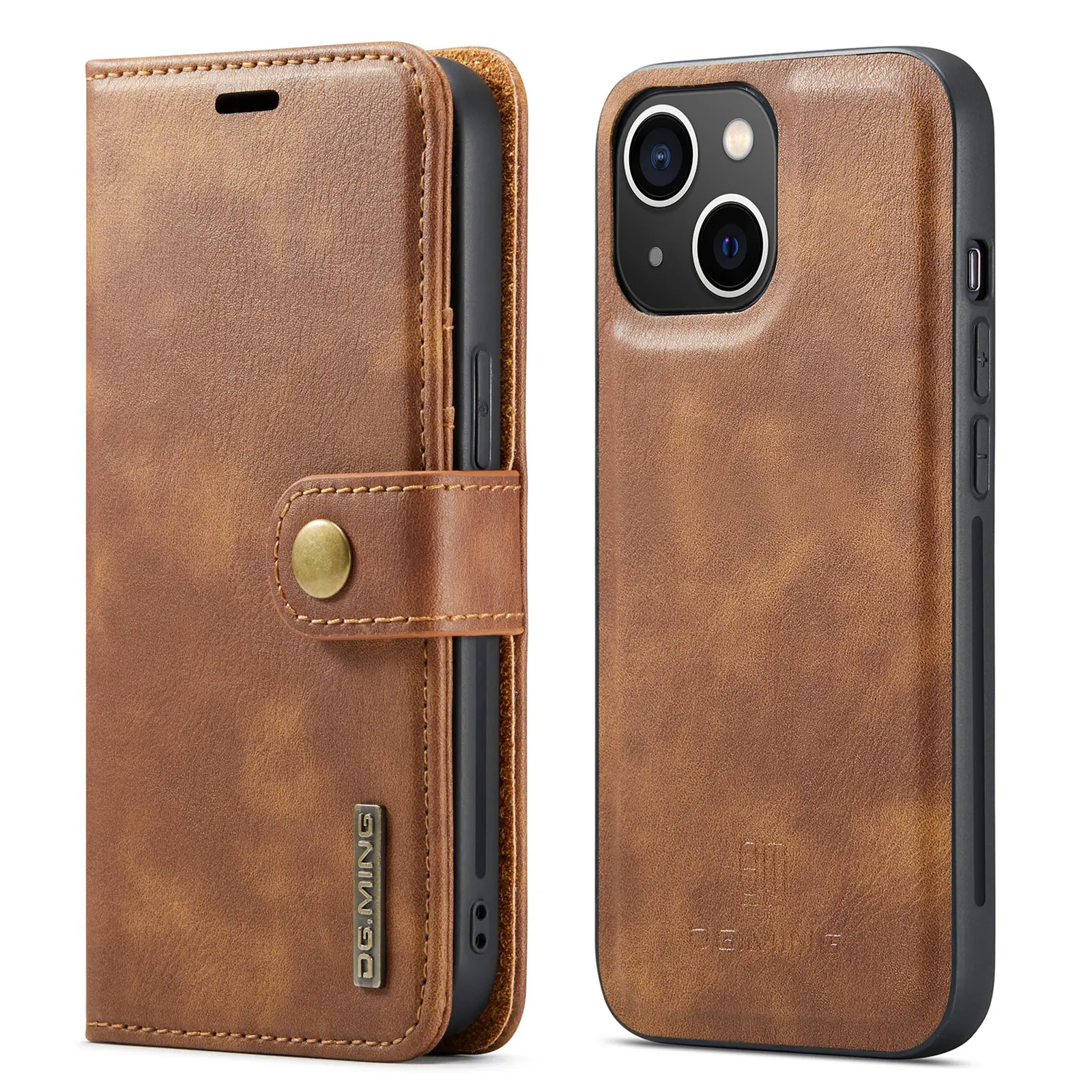 Luxury Wallet Case for iPhone 13, 2 IN 1 Magnetic Detachable Leather Flip Cover Case for iPhone 11 12 13 Pro Max