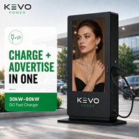 Fabricant de chargeurs DC pour véhicules électriques 30kW 40kW 60kW 80kW avec écran publicitaire de 65 pouces pour les acheteurs mondiaux
