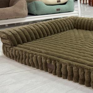 <span class=keywords><strong>Etrip</strong></span> Per Wholesale Luxury Custom Striped Fluffy Dog Sofa Bed Warm and Washable Pet Bed for Cats and Dogs - Product Image 3