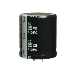 Condensateur à montage traversant EET-ED2G471EA 470 uF, en aluminium, 470UF 20% 400V SNAP TH, de la marque Manufacturer Channel - Product Image 1