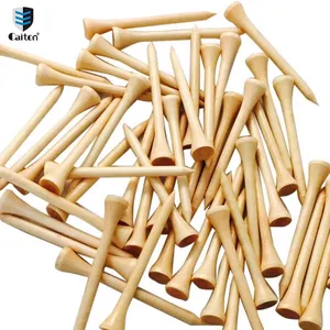 Wood Bamboo tees de golfe In Manufacturer Good Price adjustable golf tees 84mm golden tee golf arcade