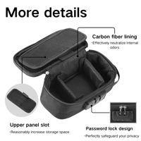 Boîte de cachette secrète pour poudres Boîte de cachette secrète en métal Compartiment caché Pochette à charbon actif
