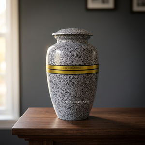 High Quality Aluminum Cremation Urns Premium Finish Metal Funeral Ashes Urns for Adults - Product Image 1