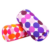 Coussin cylindrique imprimé coloré à pois, oreiller de sieste, coussin de soutien pour le cou, appui-tête, soutien lombaire pour la maison et le bureau