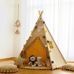 Brightbebe Custom Cotton Kids <strong>Wigwam</strong> Soft Playhouse Sports Toy <strong>Tent</strong> for Play and Sleep Indian Style - Product Image 5