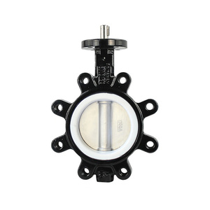 Válvula Manual Songo de 6 Pulgadas ANSI Clase 150LB de Hierro Fundido con Revestimiento Completo de PTFE - Product Image 6