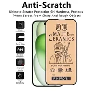 Film protecteur d'écran en céramique mat de qualité AAA pour iPhone 15 14 13 12 11 Pro Max 8 7 6 Plus 13 Mini XR X XS Max