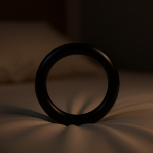 Petit anneau de pénis en caoutchouc noir pour hommes, jouet sexuel d'amélioration de la performance D0100H55I3G - Product Image 2