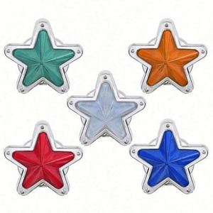 USA Mairun 24V <b>LED</b> Side <b>Star</b> Light 5.5x3.0x1.8cm Portable Night Riding Bicycle Tail Warning Light - Product Image 1