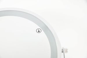USB Rechargeable Cordless Wall Mounted Dual Arm LED Magnifying 8" Bathroom Cosmetic Vanity Mirror - Product Image 5