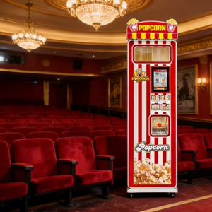 Nueva Máquina Expendedora Automática de Palomitas de Maíz Comercial con Pantalla Táctil 220V 1800W para <span class=keywords><strong>Cine</strong></span> y Centro Comercial - Product Image 1