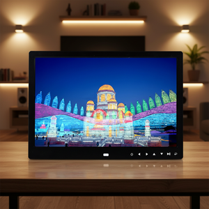 Cadre <span class=keywords><strong>photo</strong></span> numérique avec écran IPS <span class=keywords><strong>de</strong></span> 13 pouces, lecture automatique <span class=keywords><strong>de</strong></span> photos et <span class=keywords><strong>de</strong></span> vidéos, prise en charge du MP3, pour galerie d'art et décoration intérieure - Product Image 1