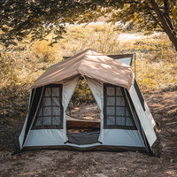 CHANODUG - Vente en gros d'usine - Tente de camping portable pour villa, extérieur, maison, tunnel, 4 à 6 personnes