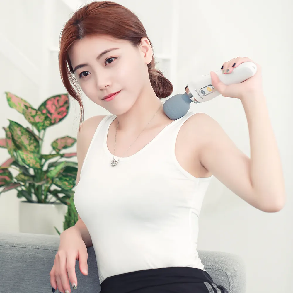 Amazon Hot Selling Smart Draagbare Mini Handheld Nek Schouder Taille Body Massager Stok Thuis Elektrische Trillen Terug Massage Stok