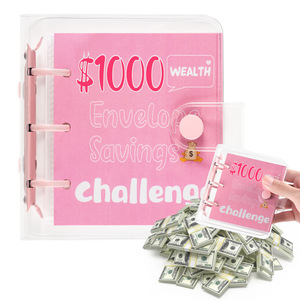 PVC Bìa tiết kiệm máy tính xách tay cho giáo dục Tài Chính trẻ em 100gsm Hướng Dẫn Quản Lý Tiền lá lỏng lẻo - Product Image 1