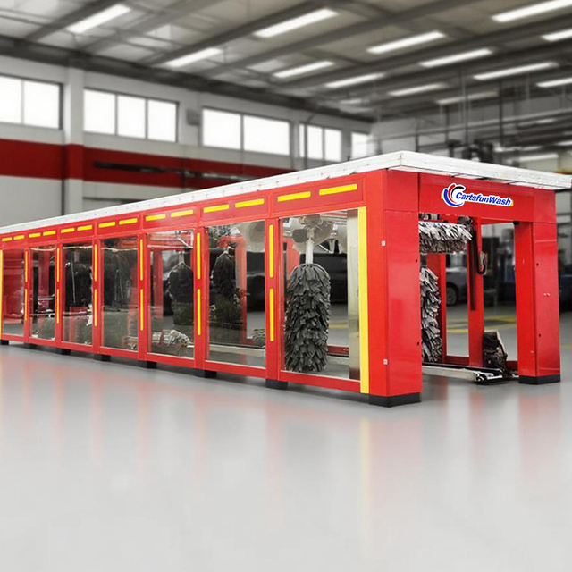 Large Scale Tunnel Car Wash Machine Fully Automated Touchless Technology Maximized Throughput Efficiency
